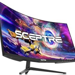 Sceptre 30-inch Curved Gaming Monitor 21:9 2560x1080 Ultra Wide/ Slim HDMI DisplayPort up to 200Hz Build-in Speakers, Metal Black (C305B-200UN1)