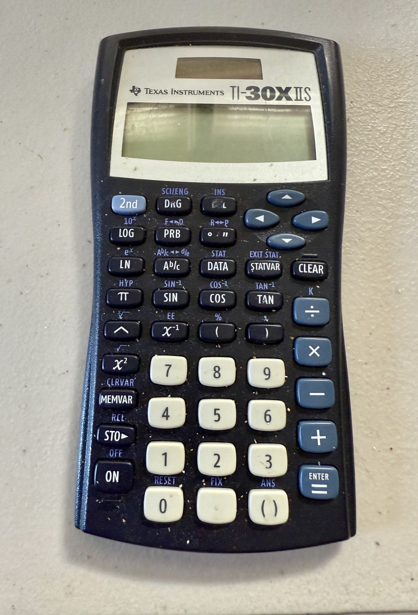 Texas Instruments TI-30XIIS Scientific Calculator Tested Working No Cover
