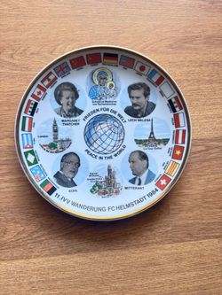 1984 Peace in the World Commemorative Collector Plate