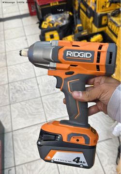 Ridgid 18v cordless 1/2 impact wrench with battery