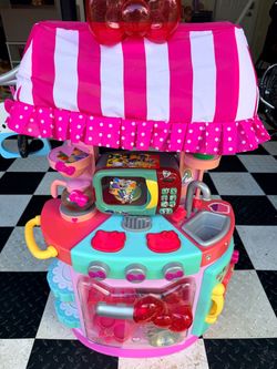 Kids kitchen with microwave
