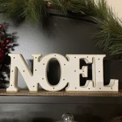 Christmas decor. Lights up.
