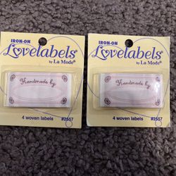 Iron On Labels - Sewing / Crafts - NEW