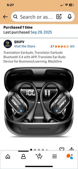 Translation Bluetooth Earbuds