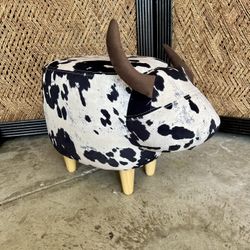 Christopher Knight Black/White Cow Ottoman