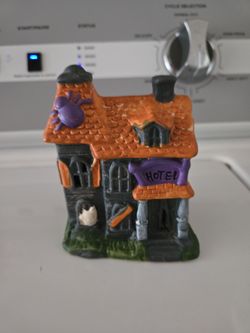 Halloween Haunted Hotel Ceramic Figurine