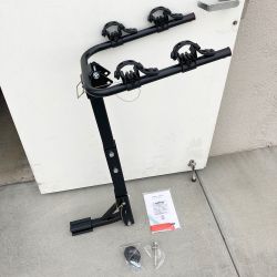 $45 (NEW) Tilt Folding 2-Bike Mount Rack Bicycle Carrier for 1-1/4” and 2” Hitch Cars 70lbs Capacity