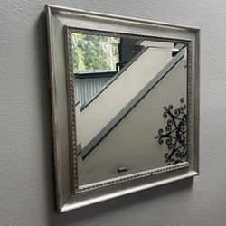 29 X 29 Silver Framed Wall Mirror 