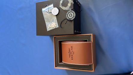 New Breitling Brown Leather Presentation Box  Watches Luxury Case