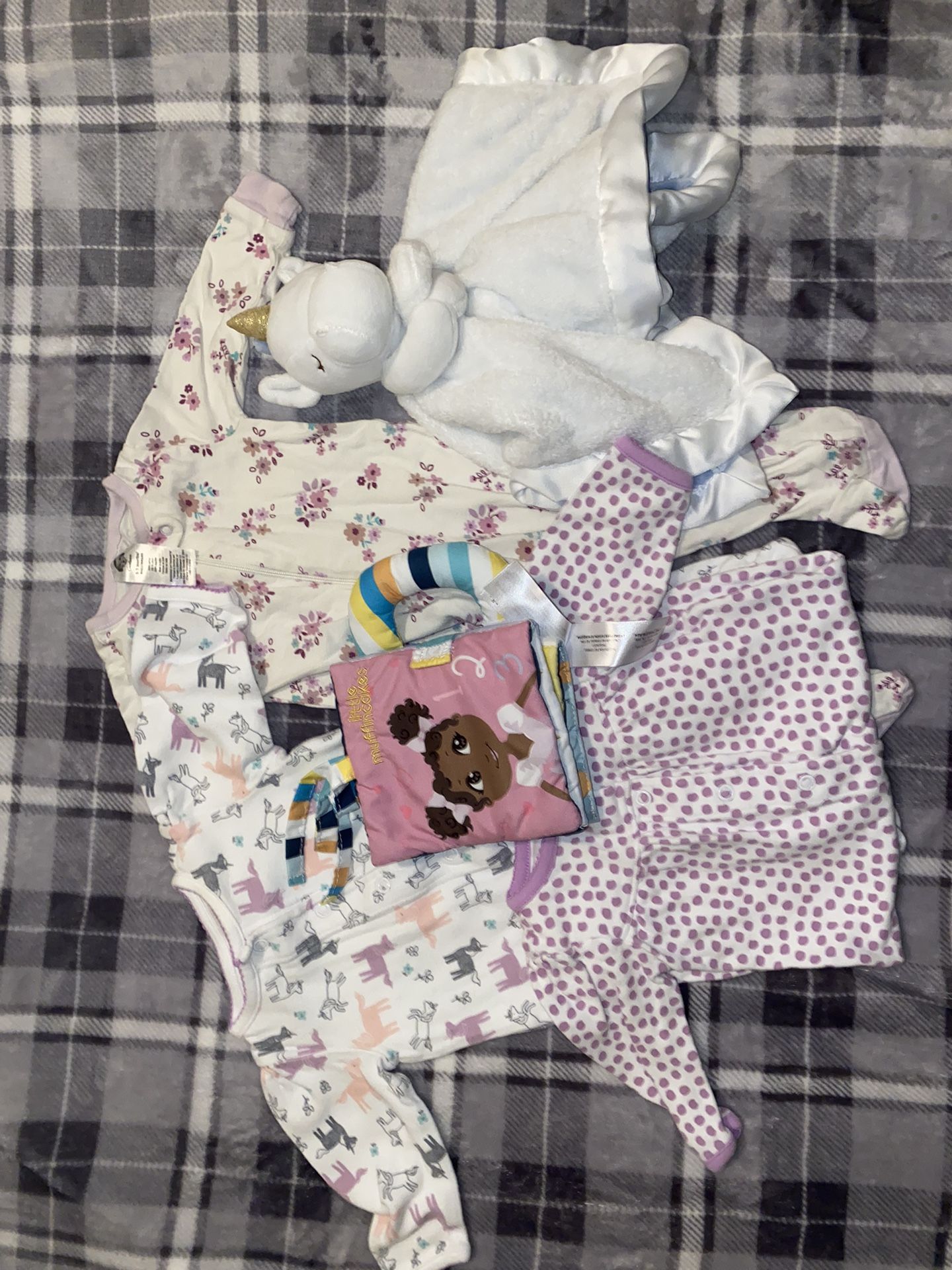 baby girl clothes with toys set