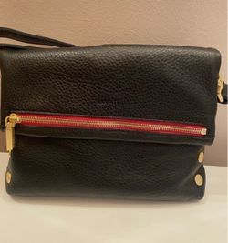 Hammitt VIP Medium Black Gold Red Zip Purse