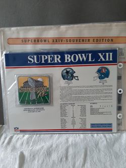 1978 Super Bowl XII Patch Dallas Cowboys and Denver Broncos