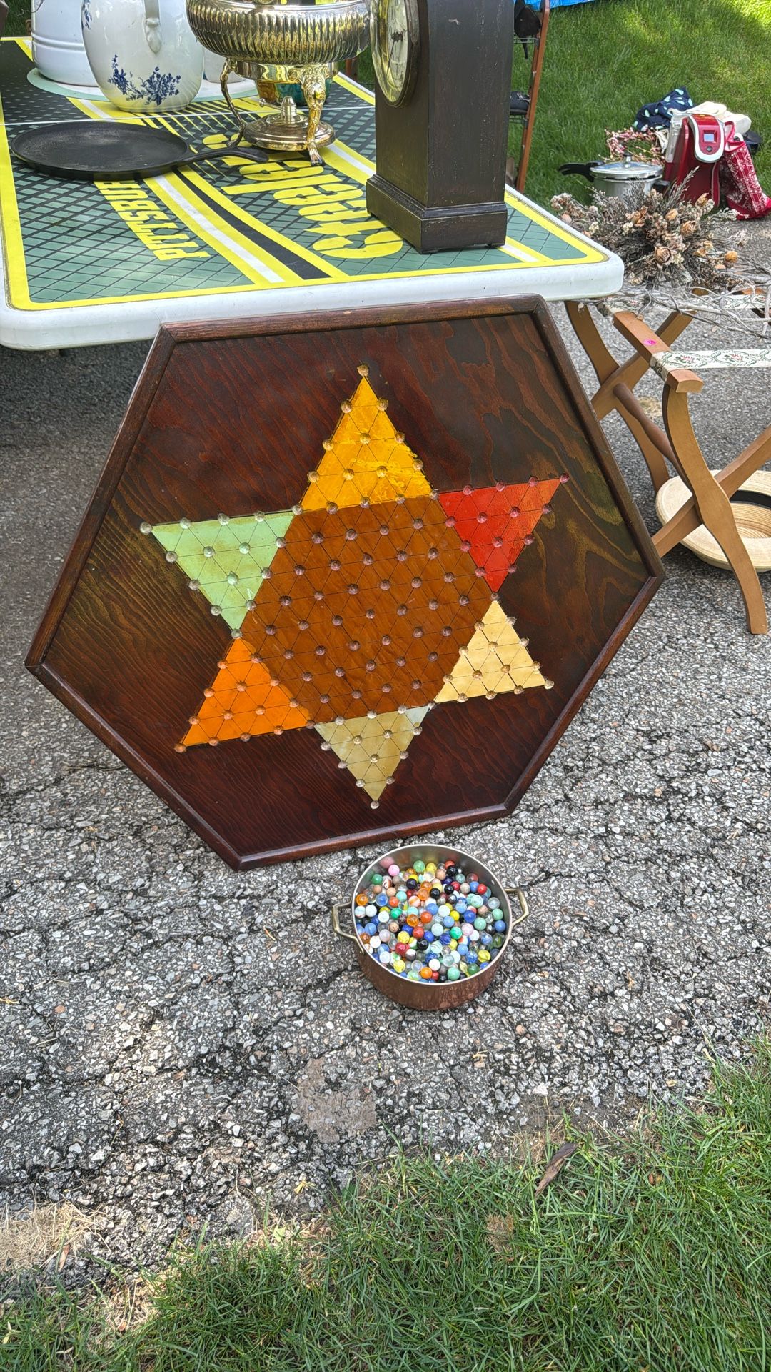 Chinese Checkers With Marbles