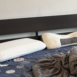 Cama  Queen Ikea Con Colchón 