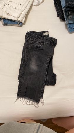 Topshop high waisted copped jeans SIZE 25