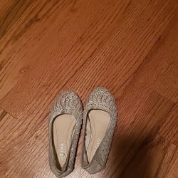 Size 11 silver dress flats