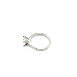 14KT White Gold Solitaire Ring (2.02ct Cushion Cut H VS2) Thumbnail