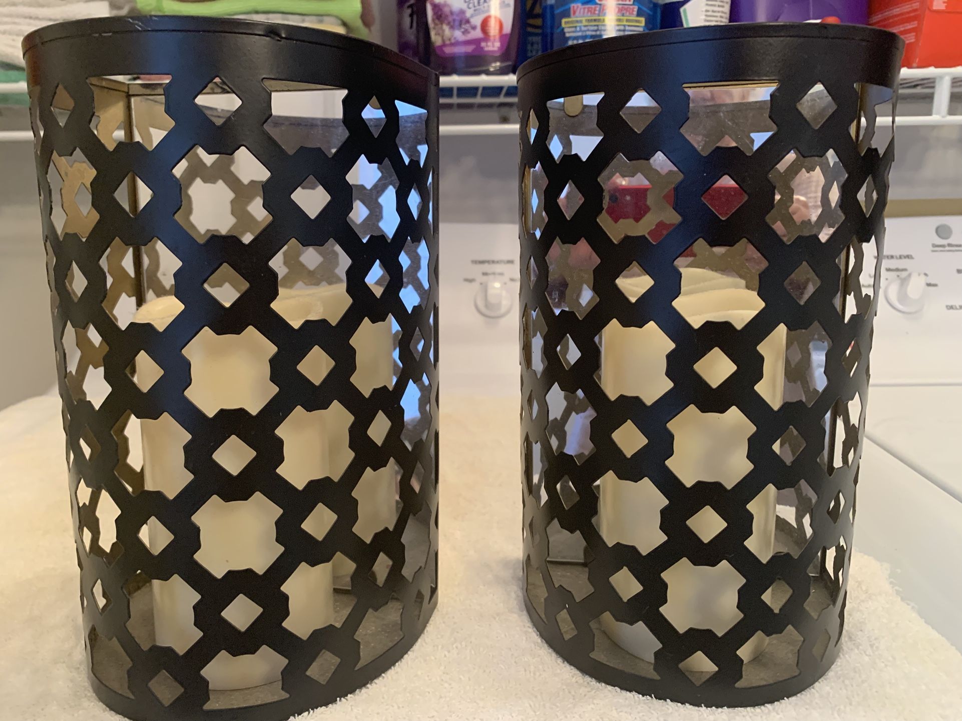 Wall Mount Battery Candle Holder