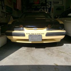 1987 Ford Mustang LX Yellow Hatchback 