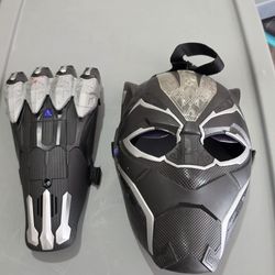 Black pather mask and claw set