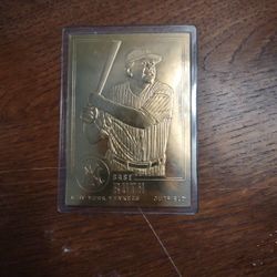 Babe Ruth All-Gold 1996 Card