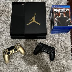 PS4 With 3 Controllers & Games