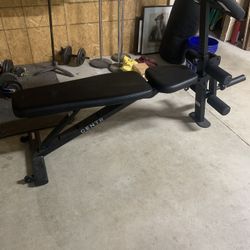 centr adjustable workout bench