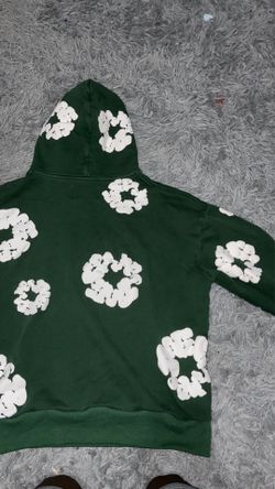 Green denim tears hoodie