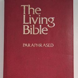 The Living Bible Paraphrased by Guideposts Associates 1971 Red Padded Cover 