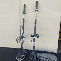 Electric Drywall Sander with Vacuum Dust Collector, 9.5Amp Popcorn Ceiling Removal Tool with Variable Speed RPM, LED Light(each)