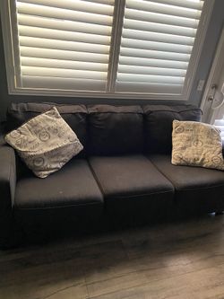 Charcoal Black Couch