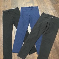 Lot Of 3 Girls Pants Leggings Size 10/12 By Members Mark #16