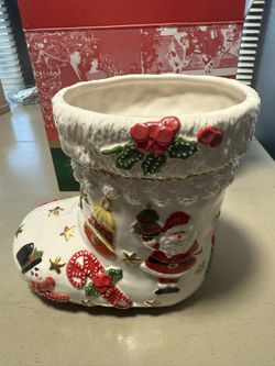 Fitz And Floyd ~ Kennedy White House Stocking Vase