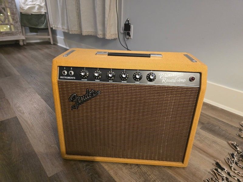65 Fender Princeton Reverb Tube Guitar Amp Tweed Vintage Reissue
