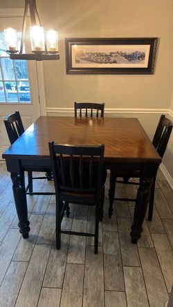 Solid Wood Dining Table and Chairs