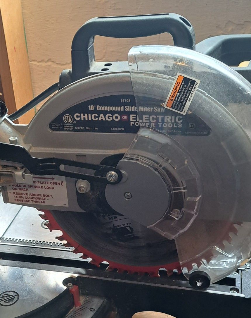 Chicago Electric Compound Sliding Mitre Saw 10"