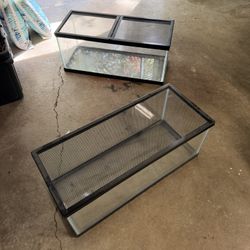 2 20 Gallon Reptile Aquariums