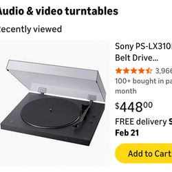 Sony Turn Table