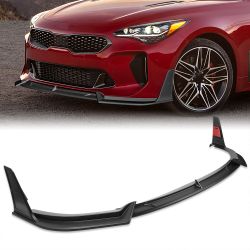 For 2018 2019 2020 2021 2022 2023 Kia Stinger STP-Style Matt Black Front Bumper Lip Spoiler Splitter-(2-PU-213
