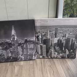 2 10x10 New York Skyline Pics 
