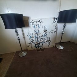 Floor Lamps And Canvas Art