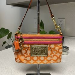 Coach Poppy Wristlet Purse 