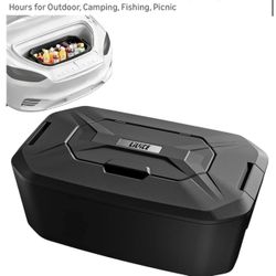 Car Front Trunk Camping Cooler, 48QT Insulated Portable Ice Chest Box Compatible with Model Y Frunk, Keeps Ice up to 72 Hours for Outdoor, Camping, Fi