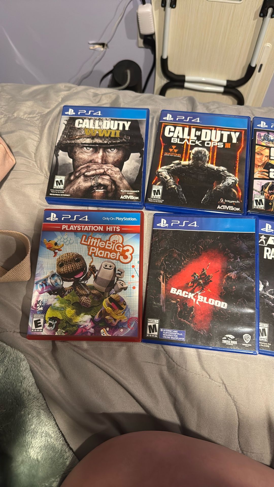 PS4 System, Controllers And 8 Games