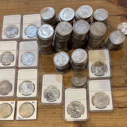 Silver Dollars Morgan And Peace