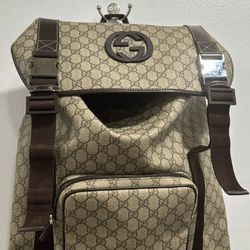 Gucci GG Supreme interlocking backpack 