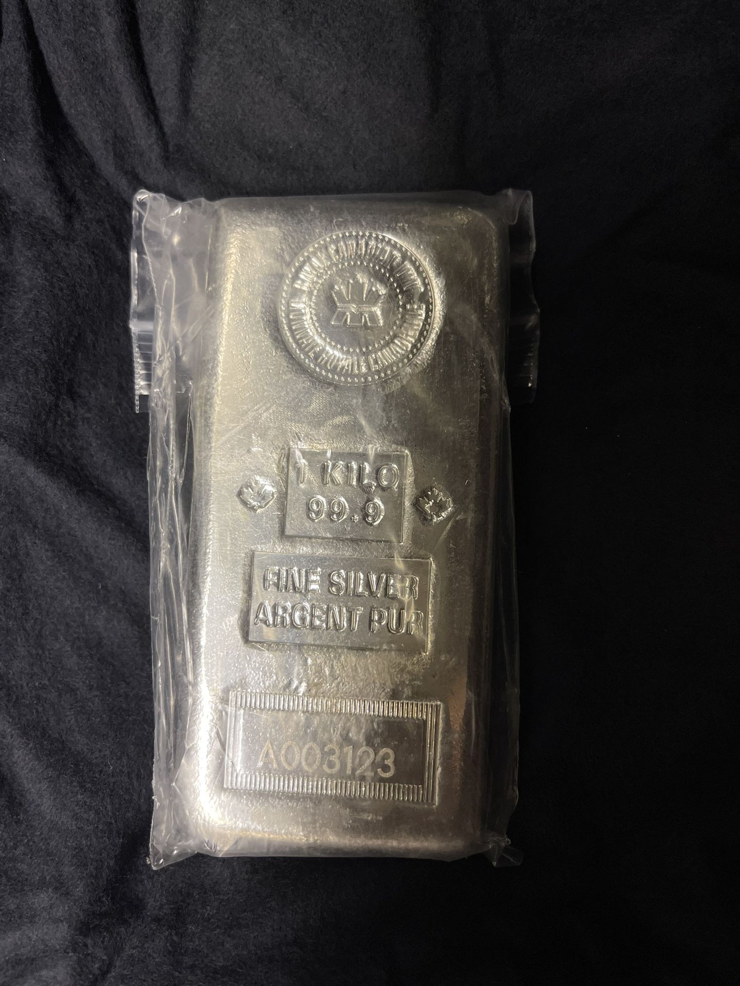 Silver Bar 1 Kg Royal Canadian Mint