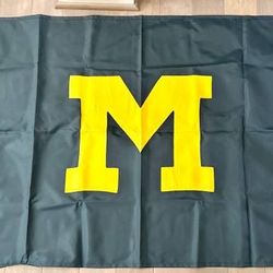 University of Michigan Wolverines Block M Flag Indoor Outdoor