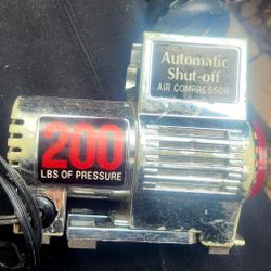 Interdynamics Mini Air Compressor, Features 200 lbs. of Pressure, Power Via Cigarette Outlet, Great to Keep In Car or Trunk, 3"W x 6"L x 6"H