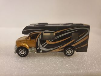 2007 MATCHBOX MBX MOTOR HOME GOLD & BLACK 1:87 DIECAST 3" MOTORHOME CAMPER